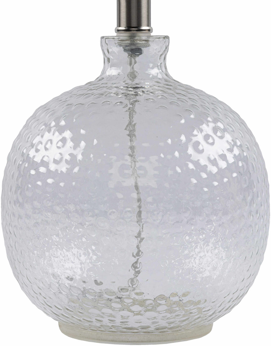 Enetai Glass Table Lamp – Traditional Accent Lighting with Linen Shade