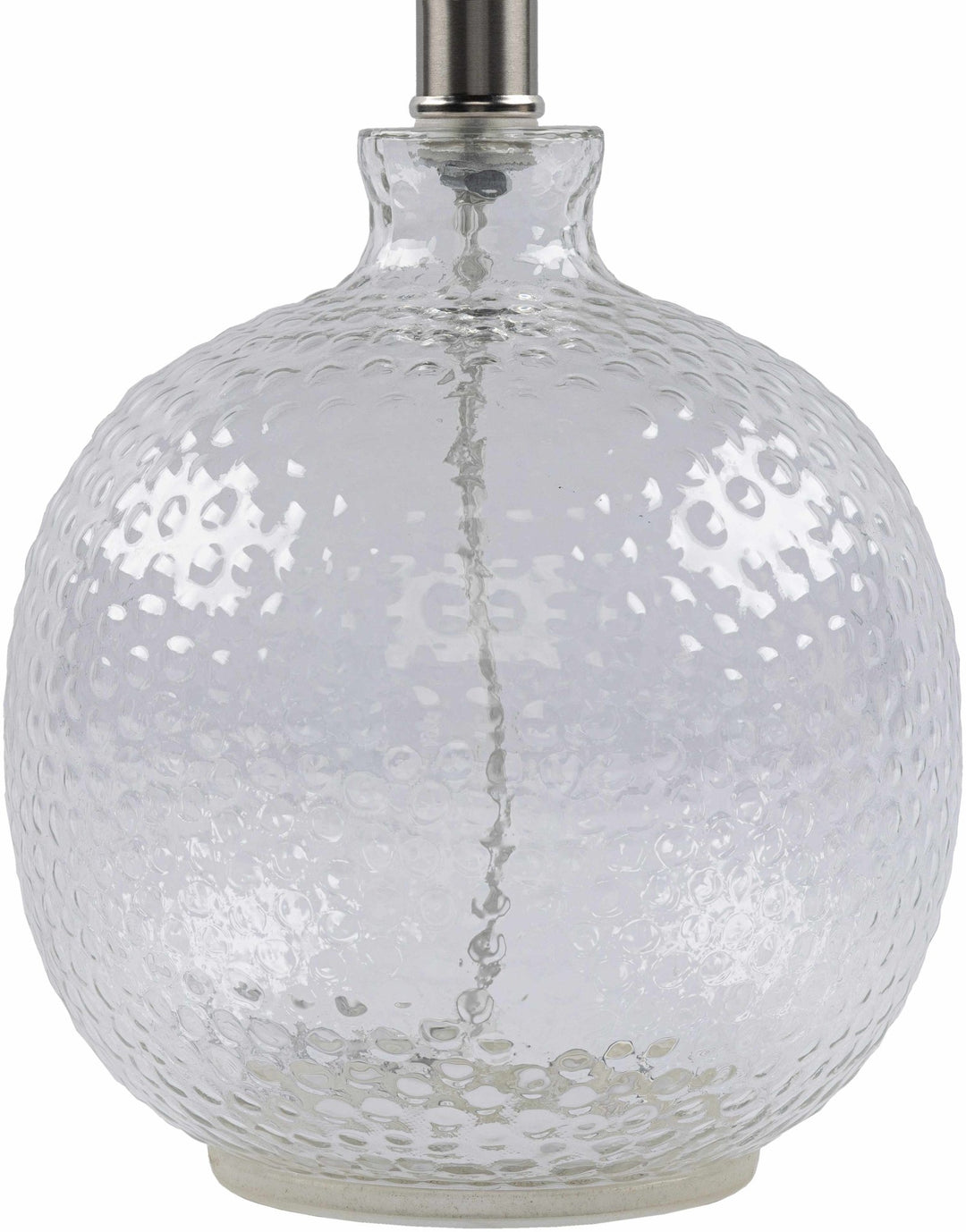 Enetai Glass Table Lamp – Traditional Accent Lighting with Linen Shade - The Rug Decor