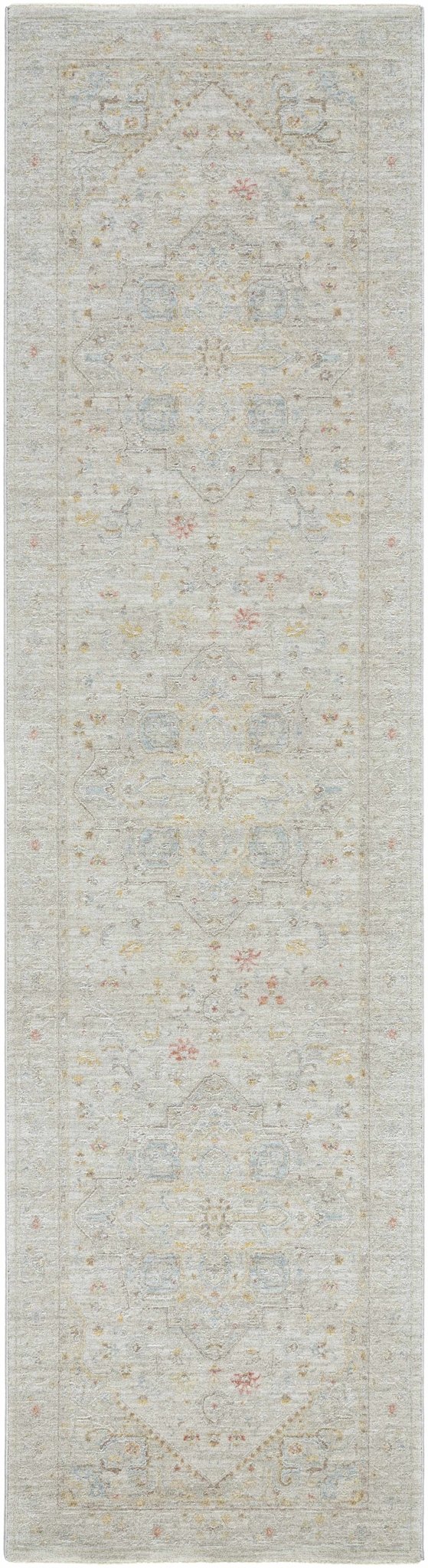 Engin Traditional Medallion Design Gray Area Rug - The Rug Decor