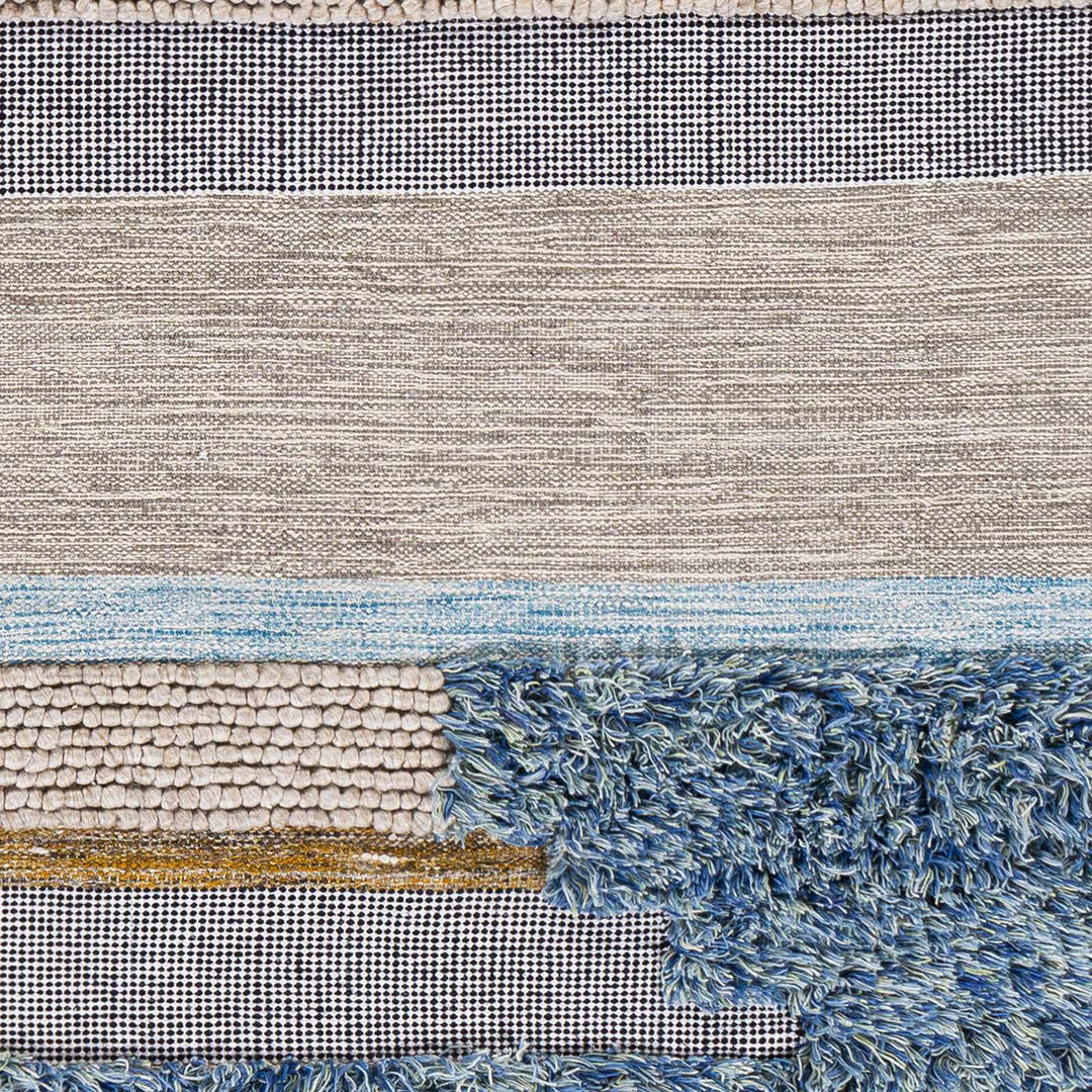 Ephraim Modern Style Beige And Blue Hand Woven Area Rug