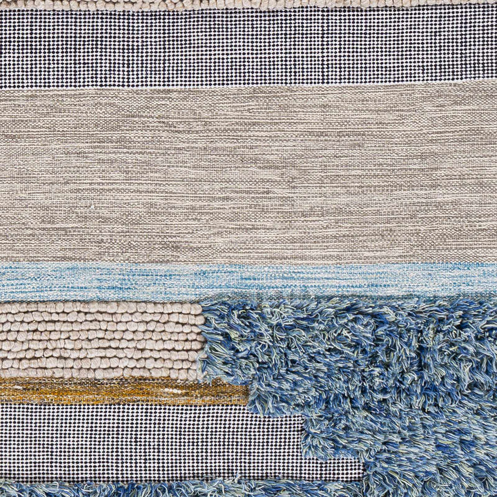 Ephraim Modern Style Beige And Blue Hand Woven Area Rug
