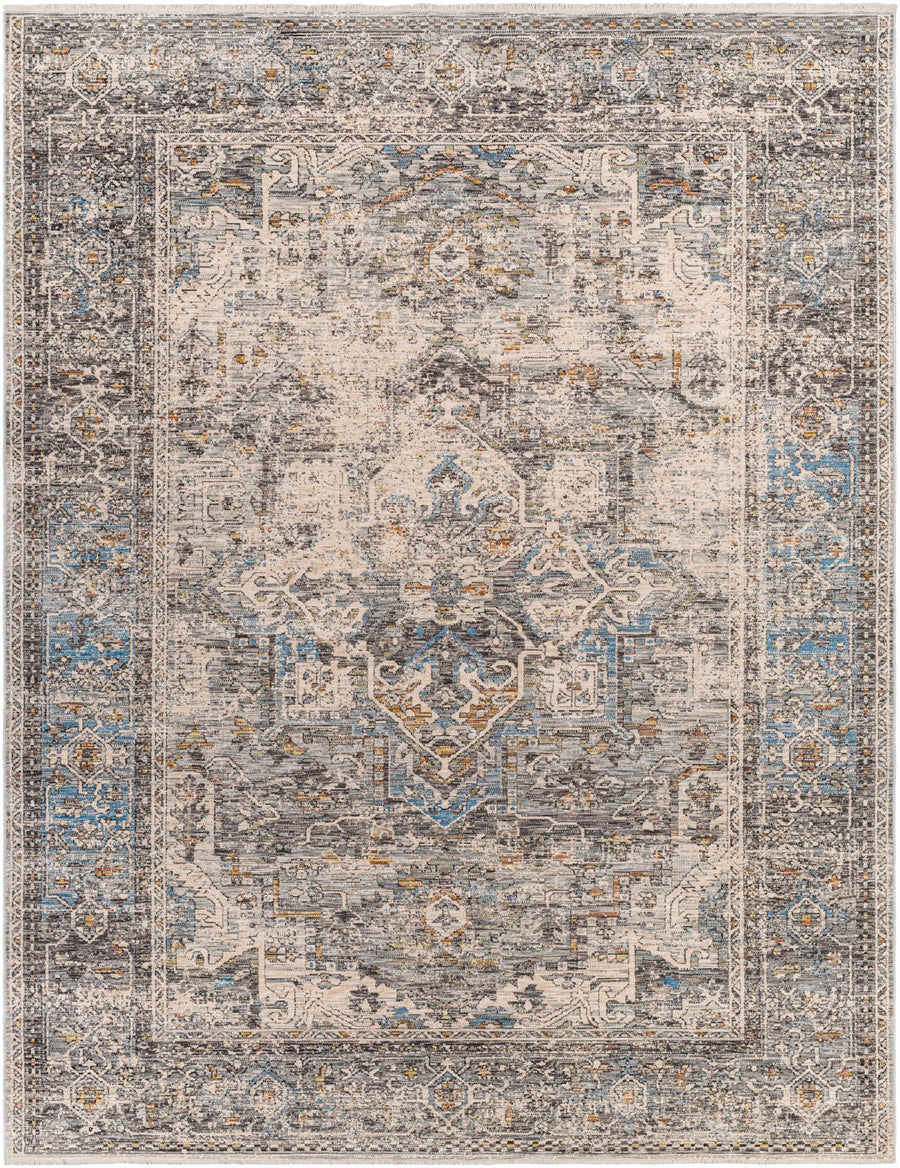 Erela Traditional Distress Beige And Gray Rug - The Rug Decor