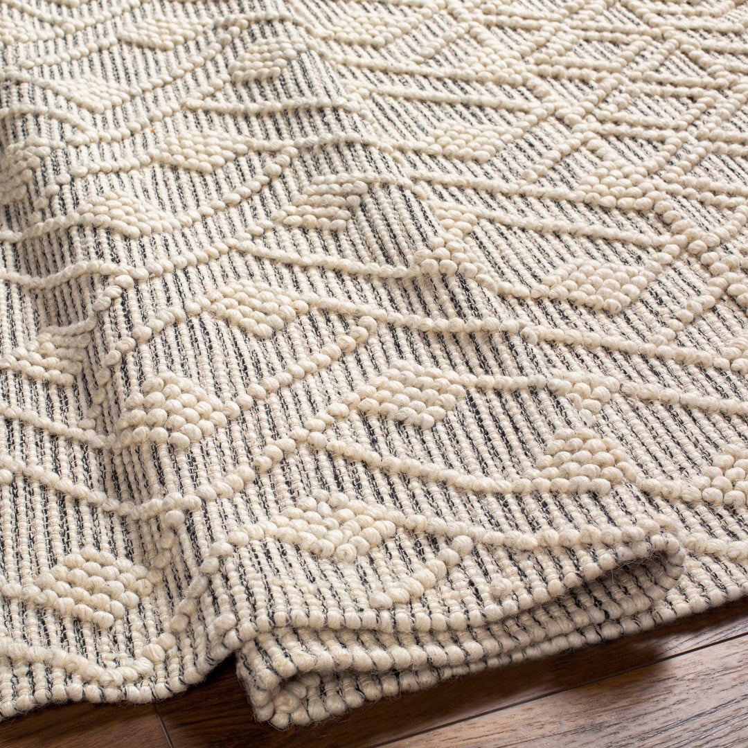 Erica Contemporary Beige And Gray Wool Rug - The Rug Decor