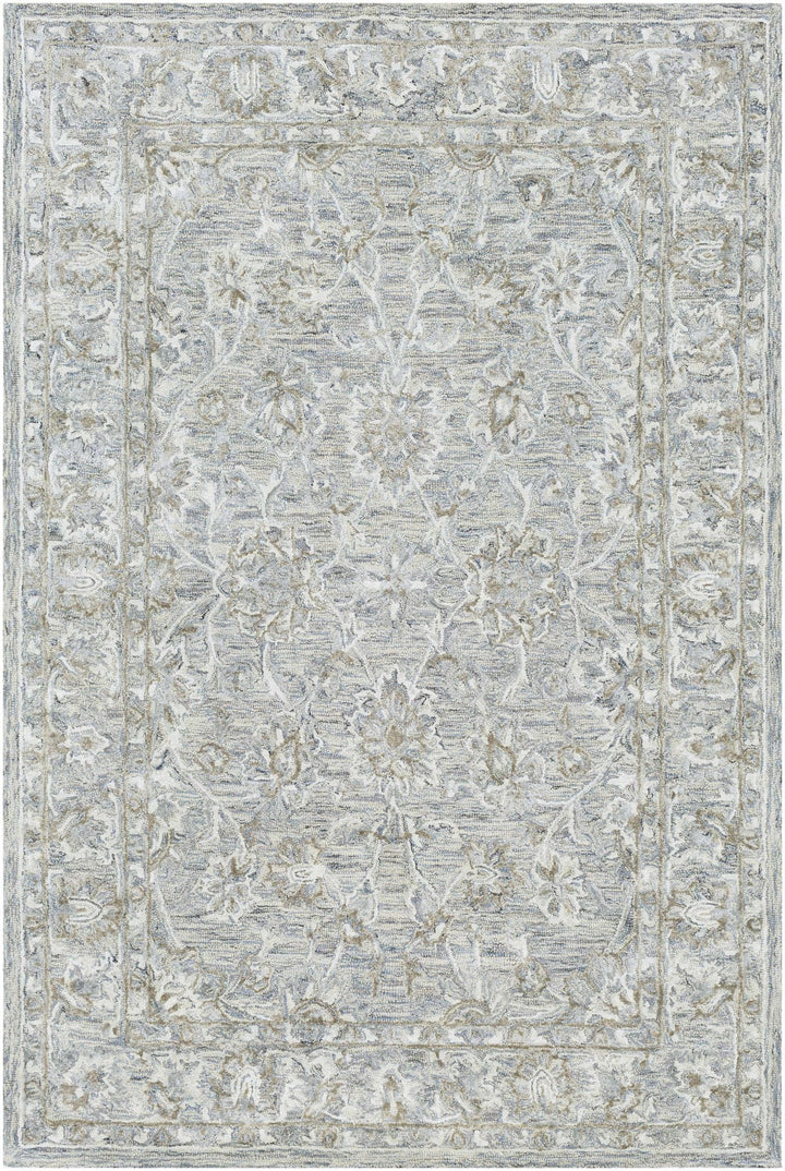 Eriline Traditional Gray And Ivory Area Rug - The Rug Decor