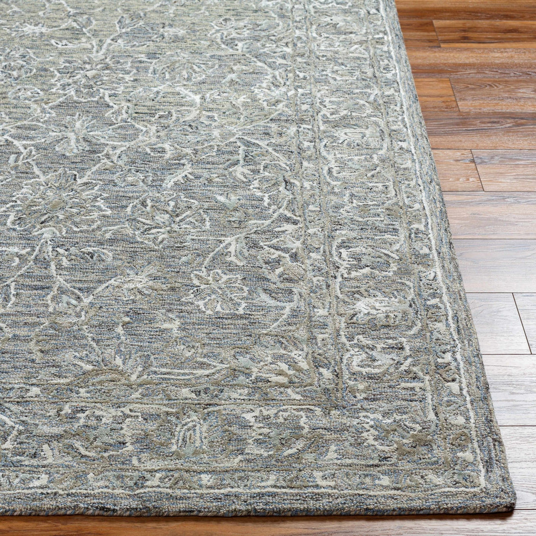 Eriline Traditional Gray And Ivory Area Rug - The Rug Decor