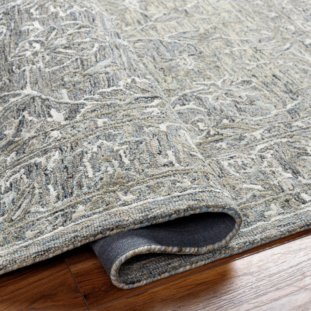Eriline Traditional Gray And Ivory Area Rug - The Rug Decor