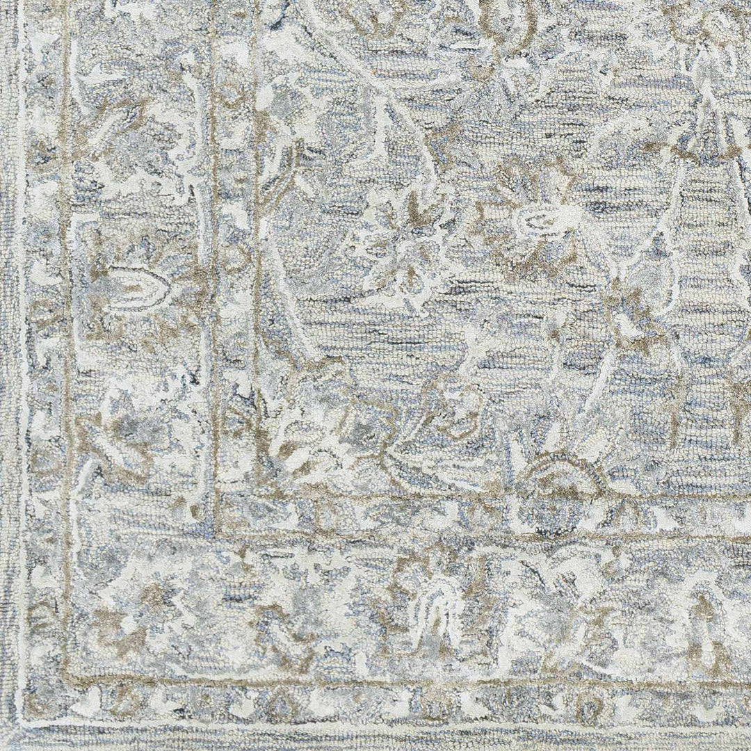 Eriline Traditional Gray And Ivory Area Rug - The Rug Decor