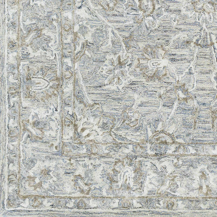 Eriline Traditional Gray And Ivory Area Rug - The Rug Decor