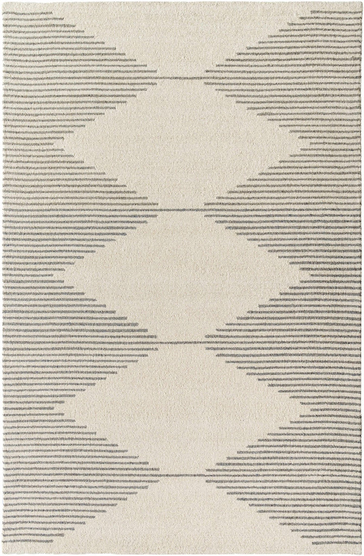 Ermin Modern Geometrical Ivory And Gray Area Rug - The Rug Decor