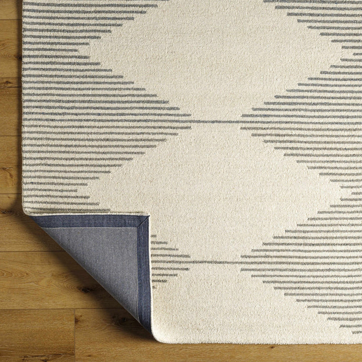 Ermin Modern Geometrical Ivory And Gray Area Rug - The Rug Decor