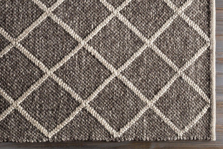 Eros Modern Style Brown And Ivory Hand Woven Area Rug - The Rug Decor
