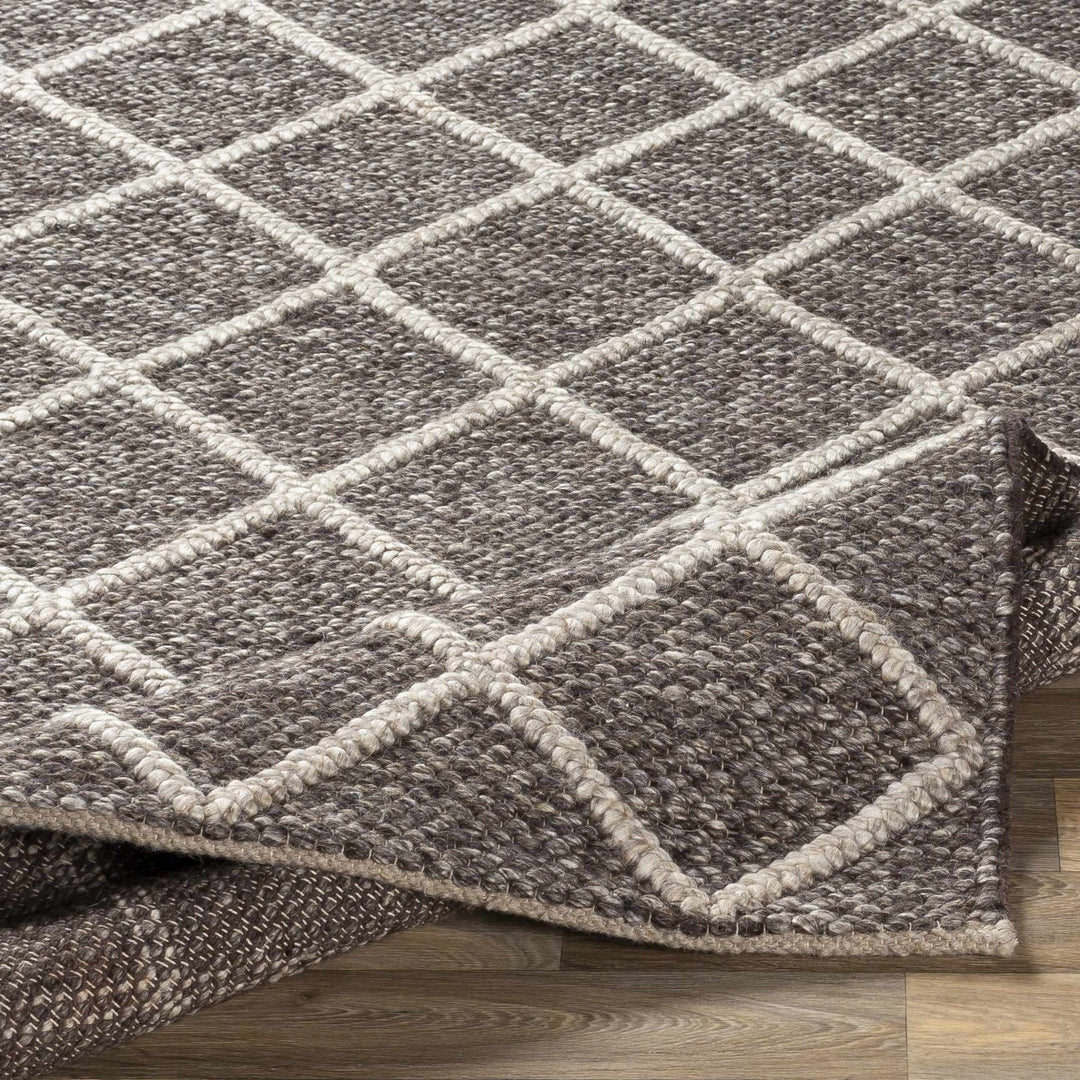 Eros Modern Style Brown And Ivory Hand Woven Area Rug - The Rug Decor