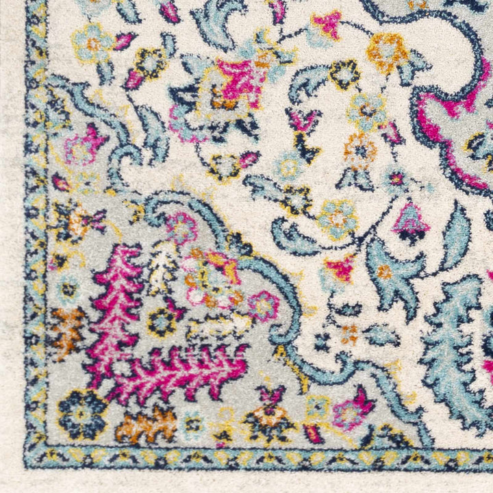 Errol Ivory And Blue Traditional Style Area Rug