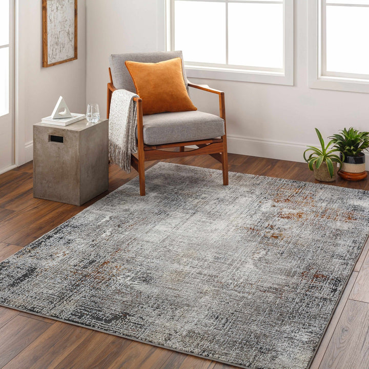 Ervin Gray Modern Abstract Design Area Rug - The Rug Decor