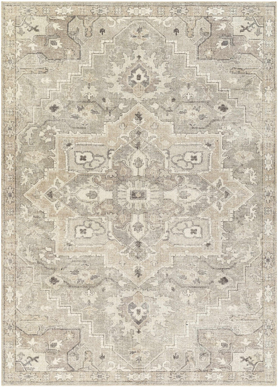 Esau Traditional Gray Machine Woven Area Rug - The Rug Decor