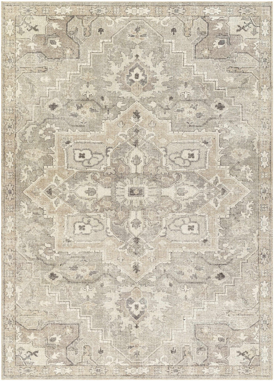 Esau Traditional Gray Machine Woven Area Rug - The Rug Decor