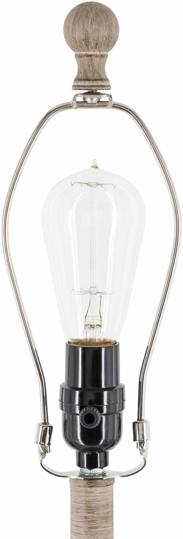 Esmeralda Gray & Beige Resin Floor Lamp – Traditional Accent Lighting with Linen Shade - The Rug Decor