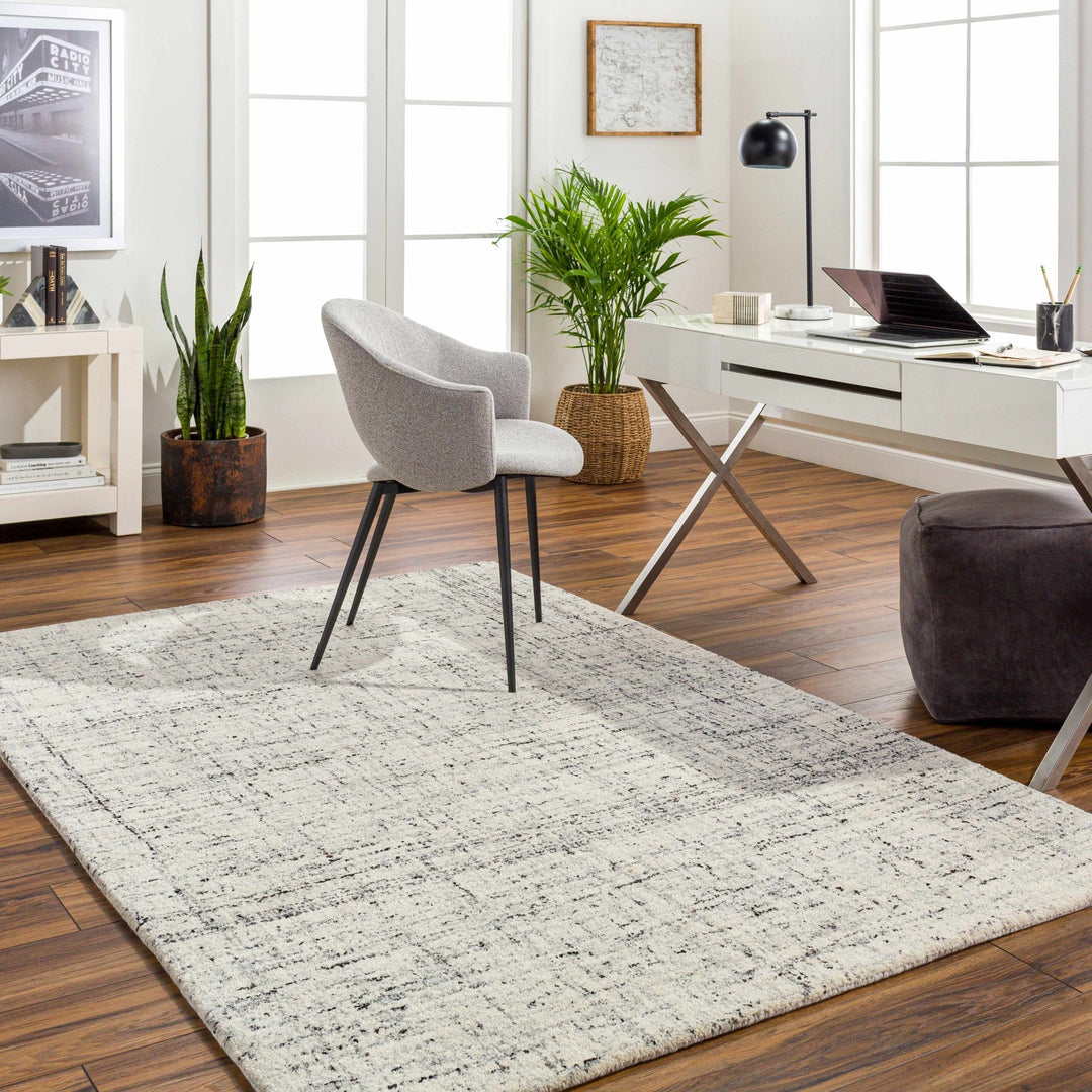 Estella Contemporary Abstract Design Ivory And Gray Area Rug - The Rug Decor