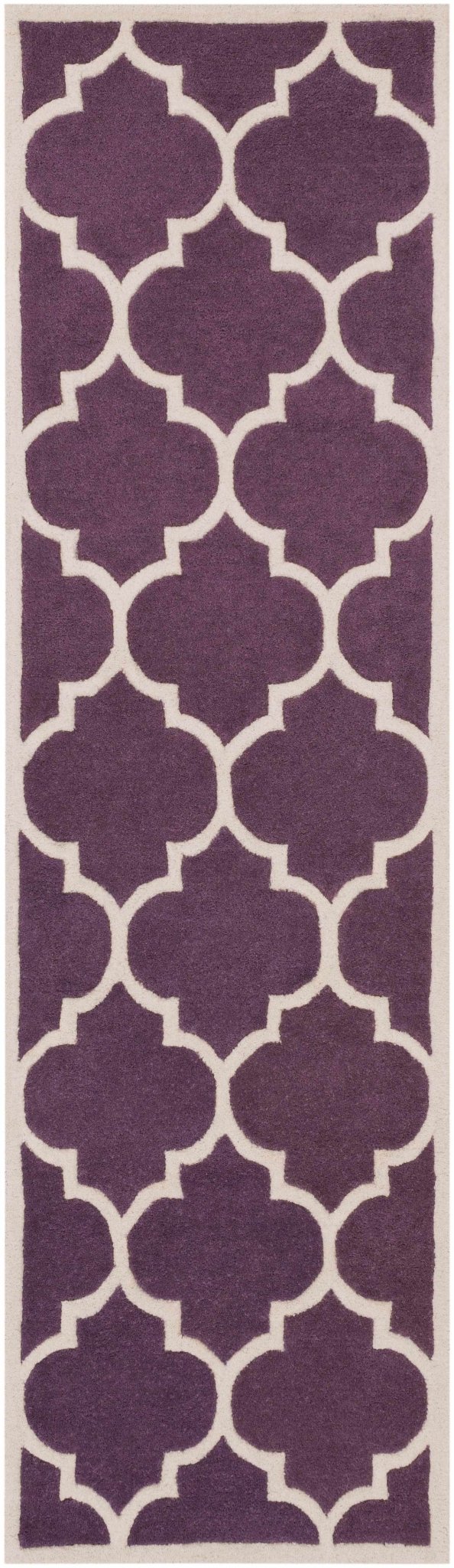 Etta Contemporary Purple And Ivory Rug - The Rug Decor