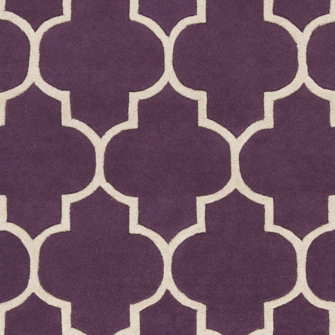Etta Contemporary Purple And Ivory Rug - The Rug Decor