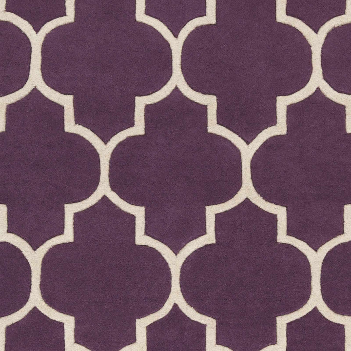 Etta Contemporary Purple And Ivory Rug - The Rug Decor