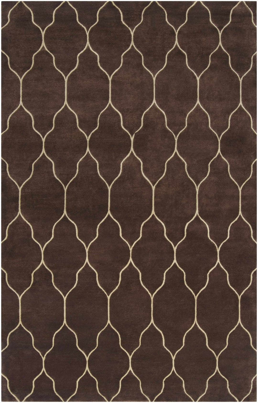 Evant Contemporary Geometrical Brown Carpet - The Rug Decor