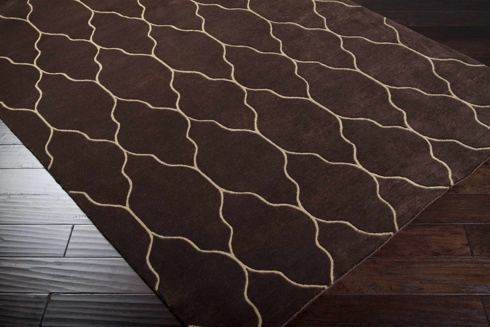 Evant Contemporary Geometrical Brown Carpet - The Rug Decor