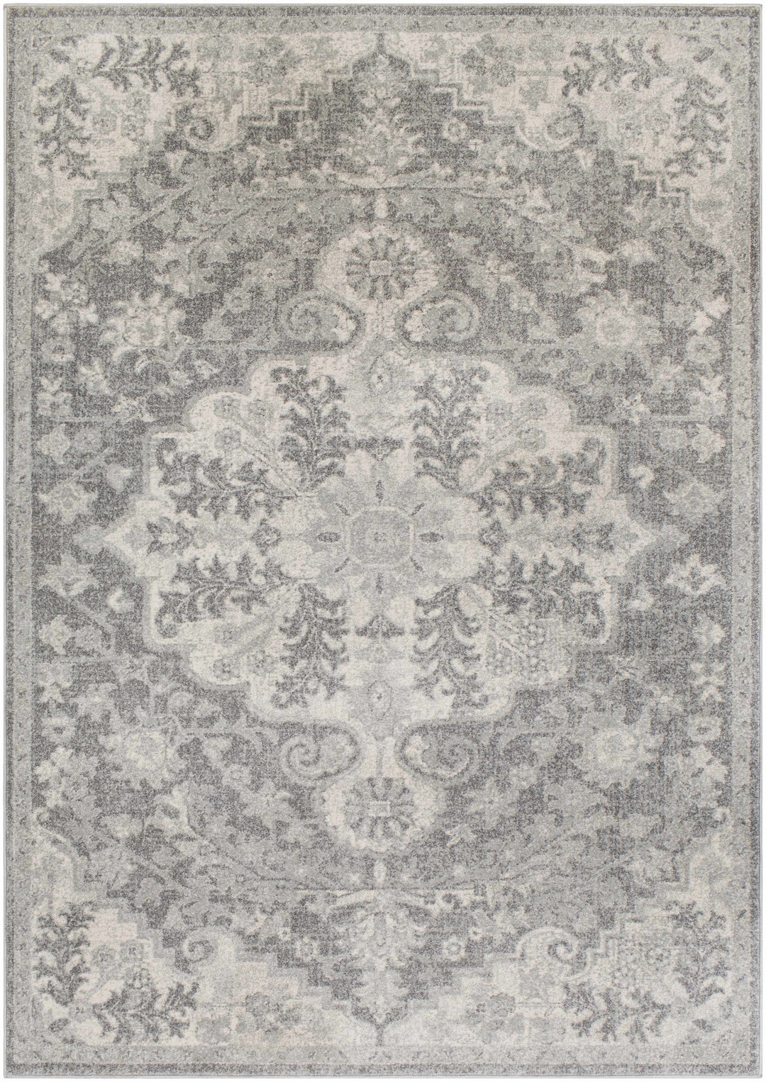 Everglades Traditional Style Gray Area Rug