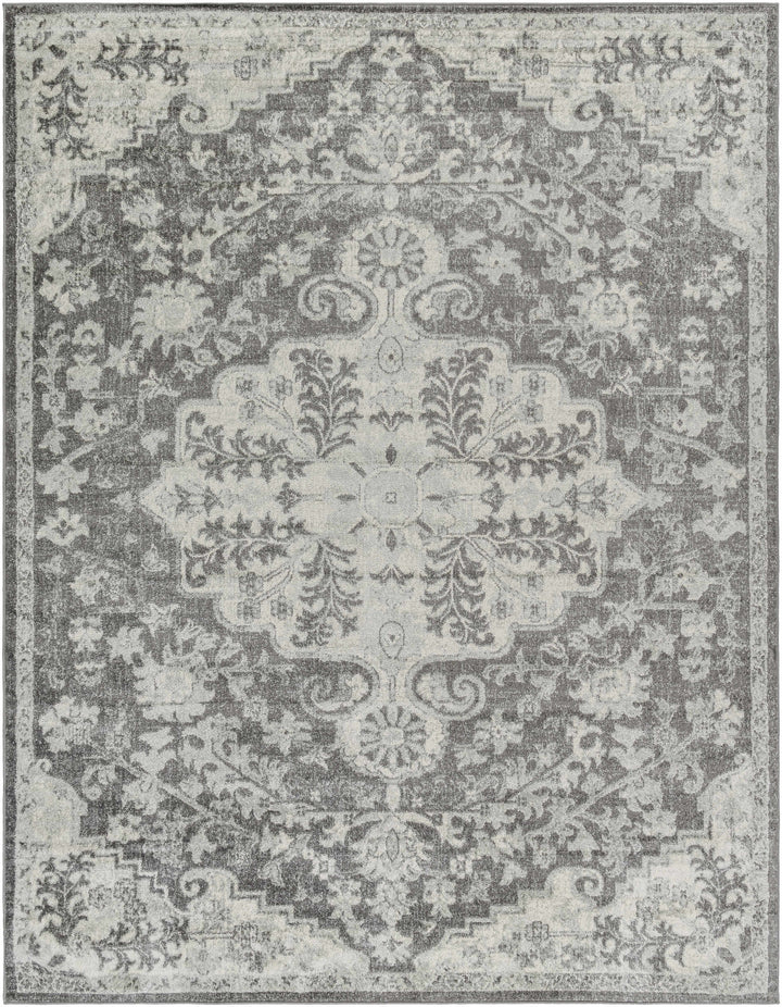 Everglades Traditional Style Gray Area Rug