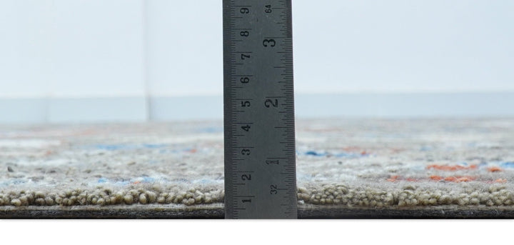 Eve Custom Made Traditional Gray Oushak Hand Tufted wool rug - The Rug Decor