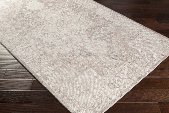Evercreech Ivory And Beige Traditional Style Hand Loom Area Rug - The Rug Decor