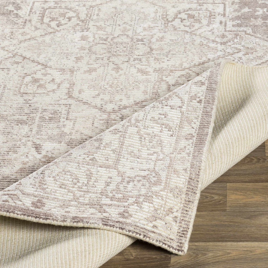 Evercreech Ivory And Beige Traditional Style Hand Loom Area Rug - The Rug Decor
