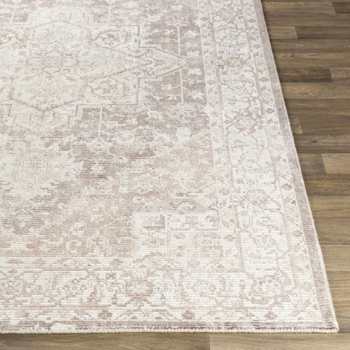Evercreech Ivory And Beige Traditional Style Hand Loom Area Rug - The Rug Decor