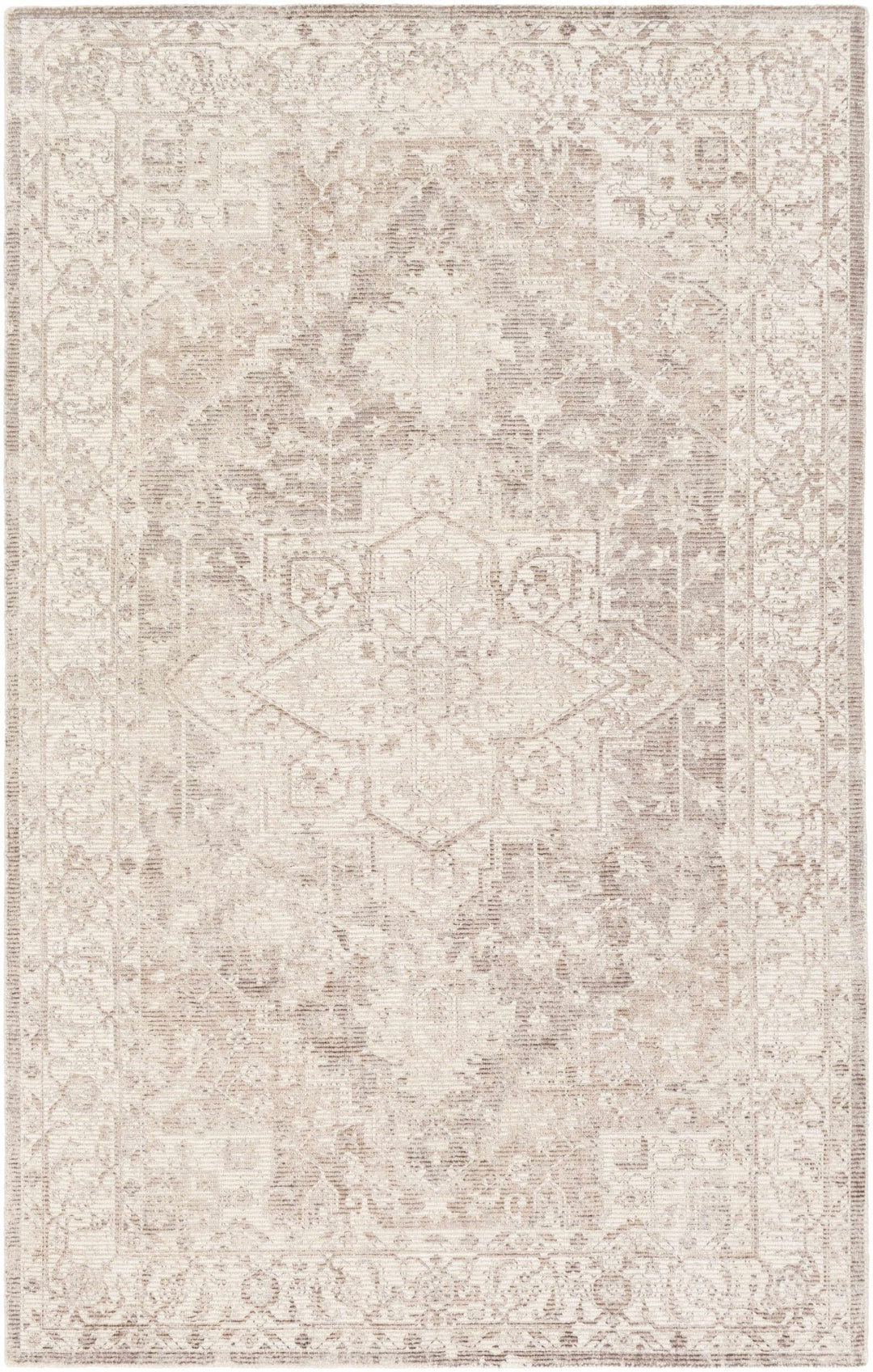 Evercreech Ivory And Beige Traditional Style Hand Loom Area Rug - The Rug Decor