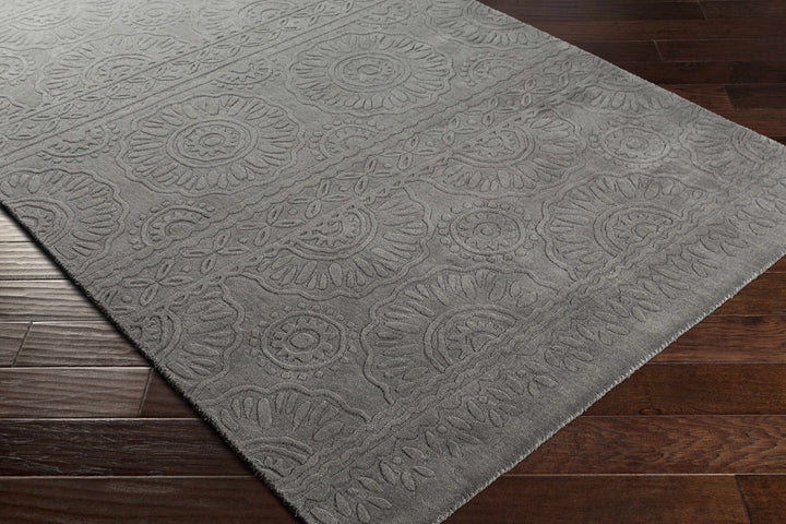 Eversholt Charcoal Modern Solid Design Handloom Area Rug - The Rug Decor