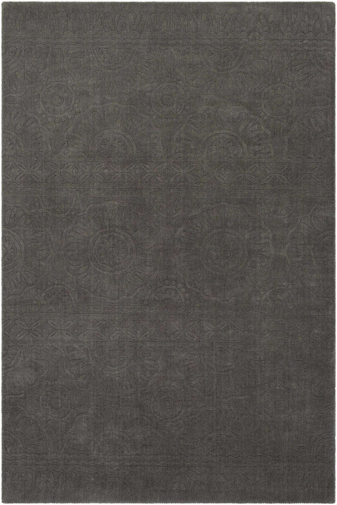 Eversholt Charcoal Modern Solid Design Handloom Area Rug - The Rug Decor