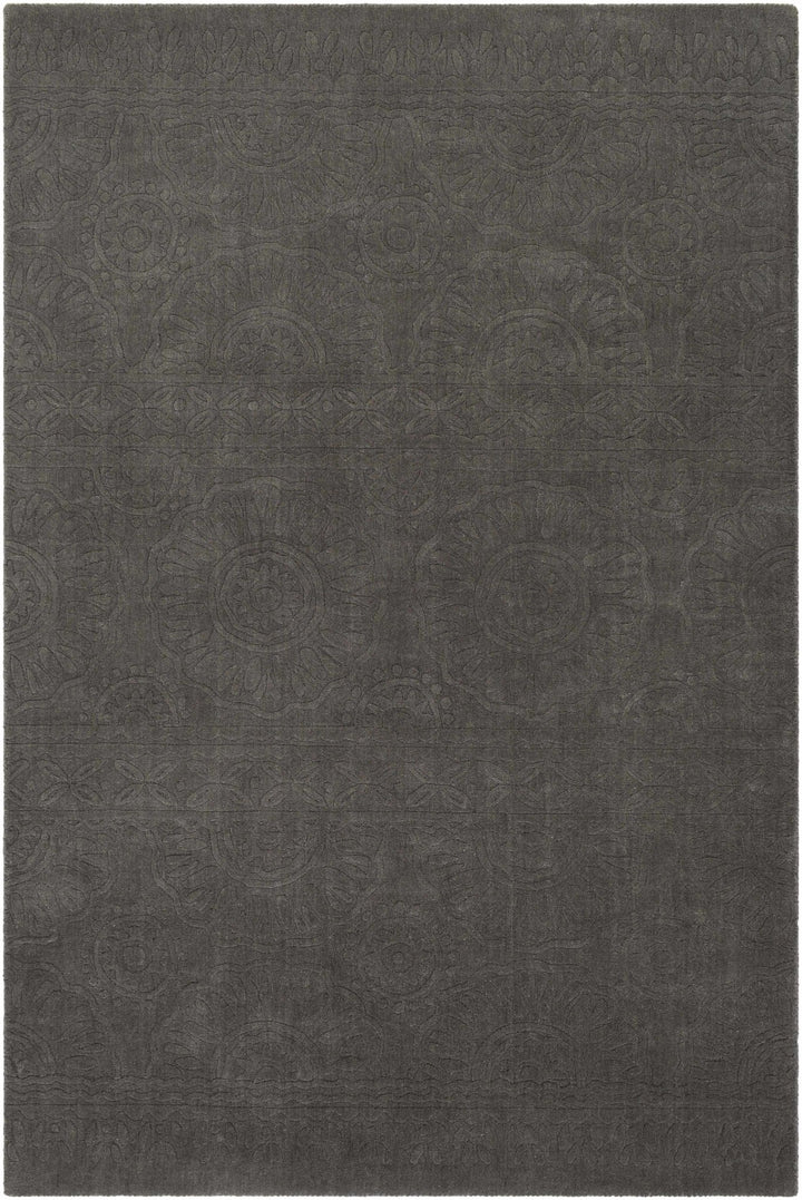 Eversholt Charcoal Modern Solid Design Handloom Area Rug - The Rug Decor