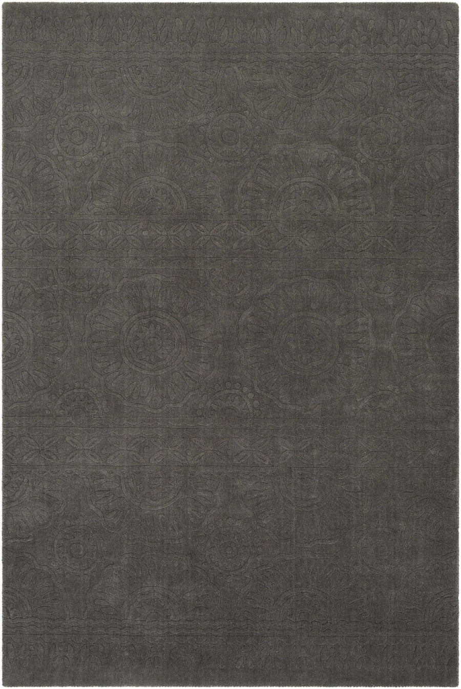 Eversholt Charcoal Modern Solid Design Handloom Area Rug - The Rug Decor