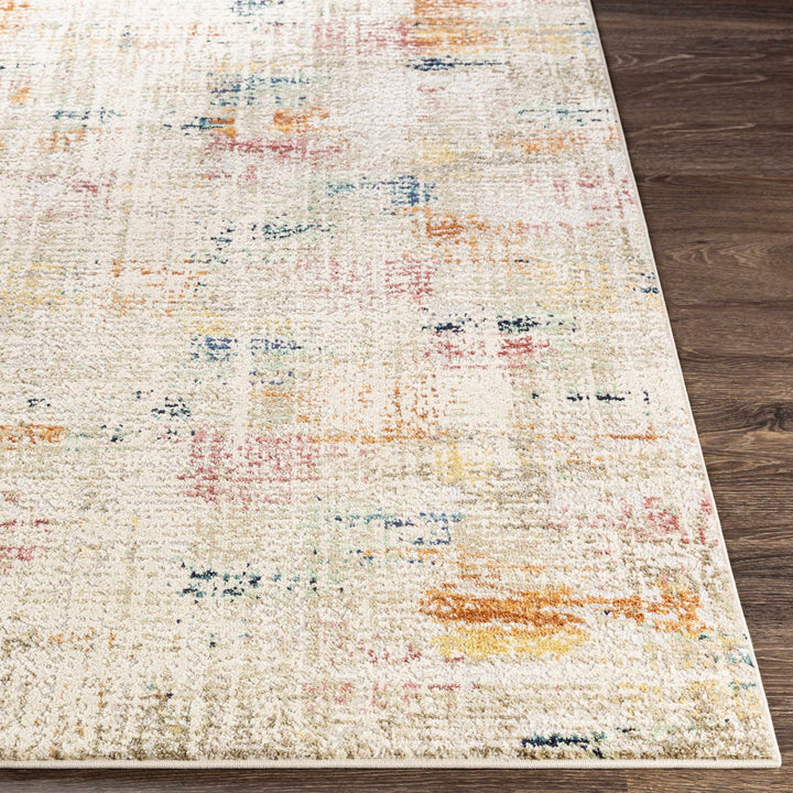 Eversley Modern Abstract Design Ivory And Rust Area Rug - The Rug Decor