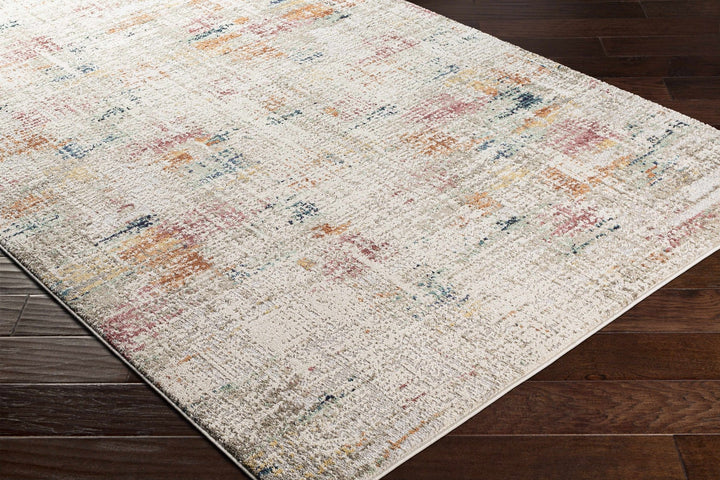 Eversley Modern Abstract Design Ivory And Rust Area Rug - The Rug Decor