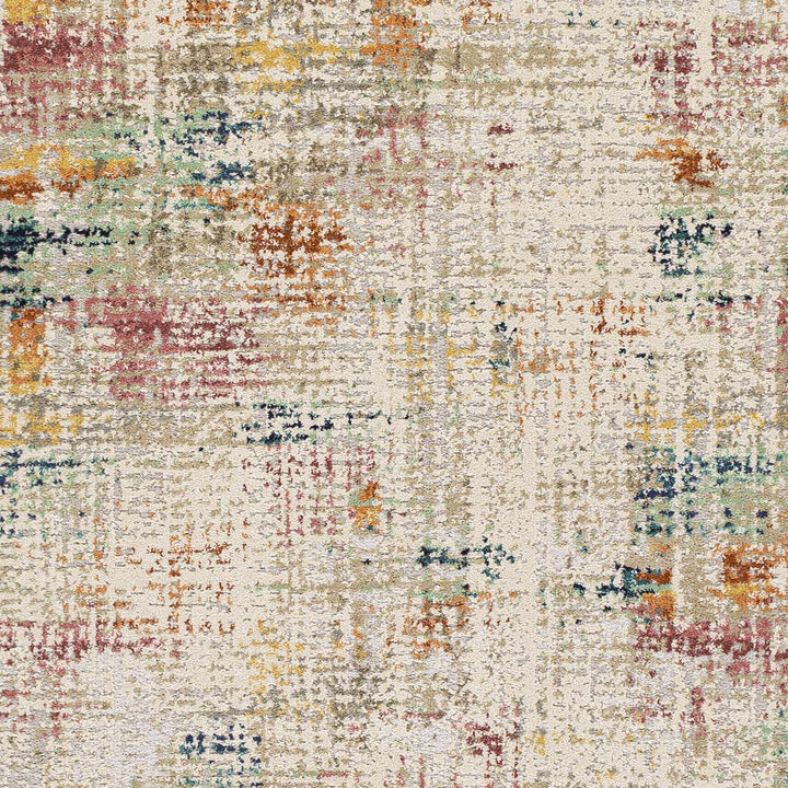 Eversley Modern Abstract Design Ivory And Rust Area Rug - The Rug Decor
