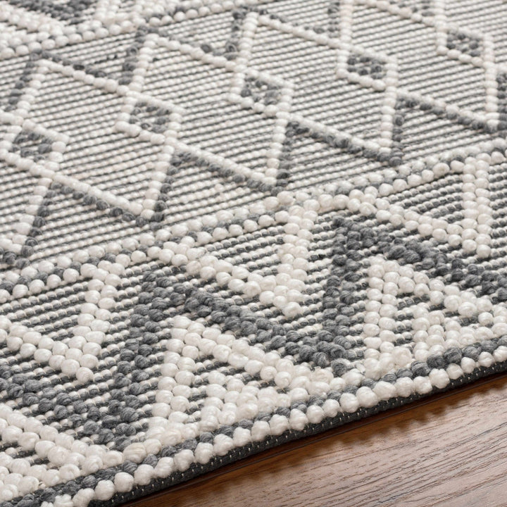 Evita Contemporary Geometrical Gray And Ivory Area Rug - The Rug Decor
