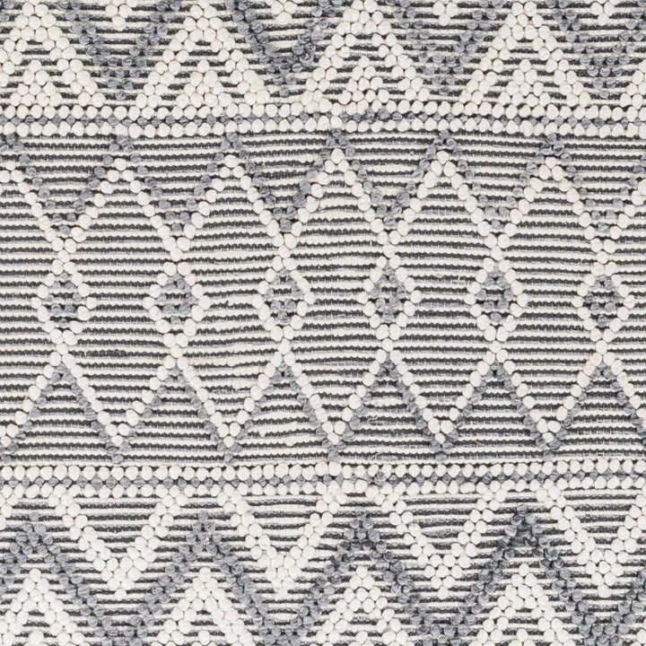 Evita Contemporary Geometrical Gray And Ivory Area Rug - The Rug Decor