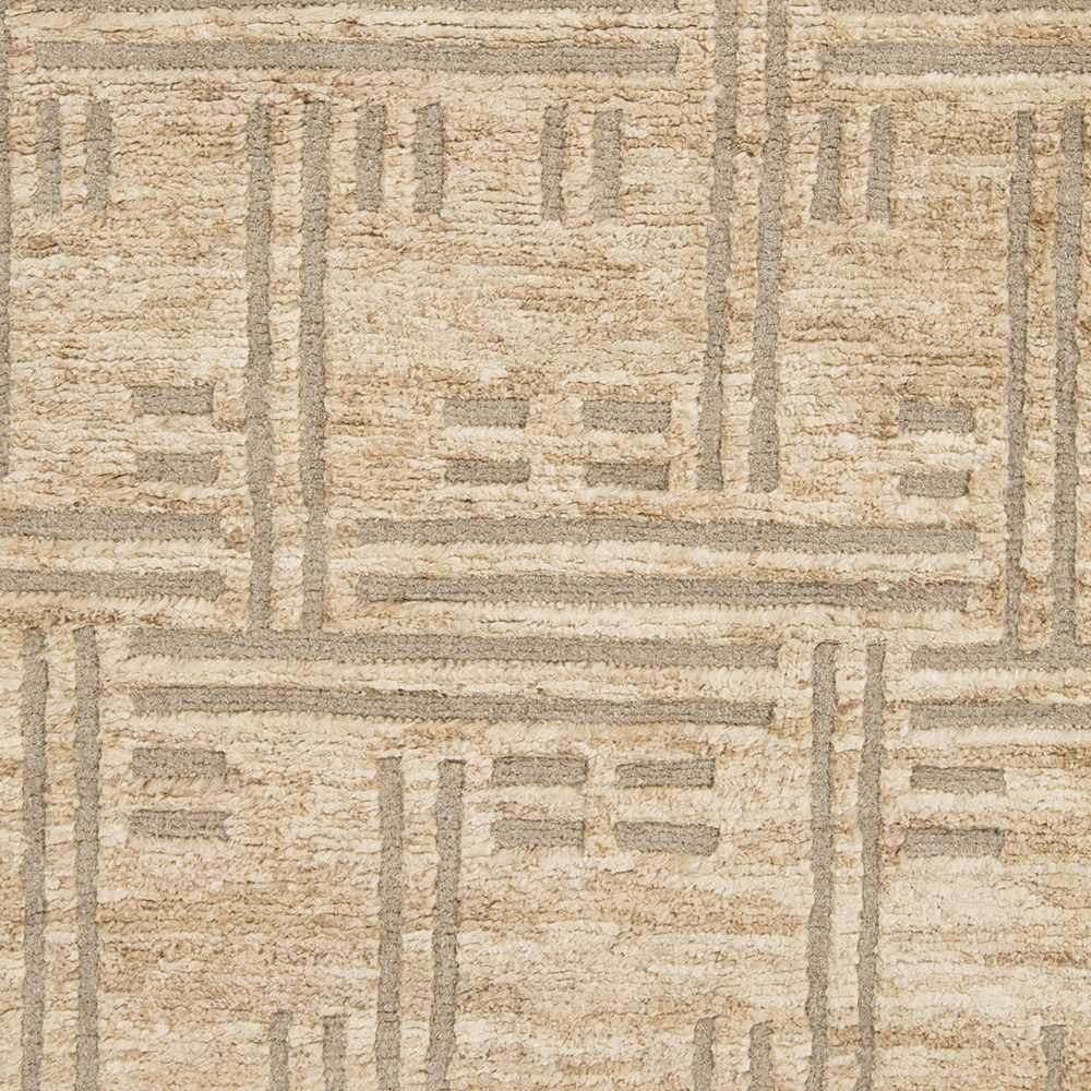 Exeland Contemporary Tan Jute Carpet - The Rug Decor