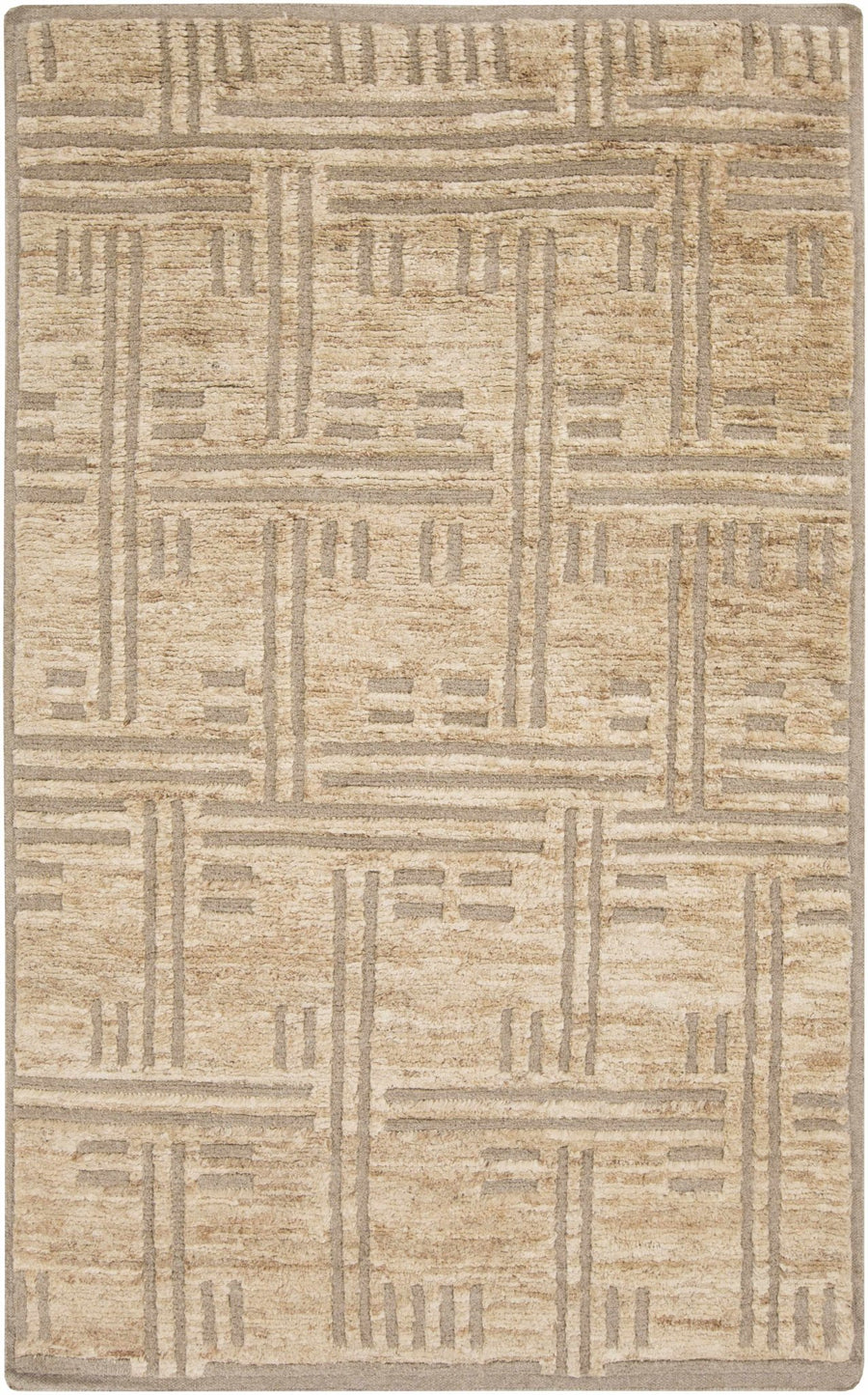 Exeland Contemporary Tan Jute Carpet - The Rug Decor