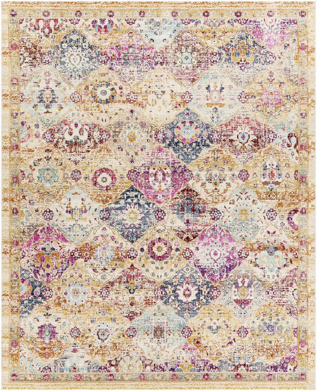 Exning Multicolor Modern Style Area Rug - The Rug Decor