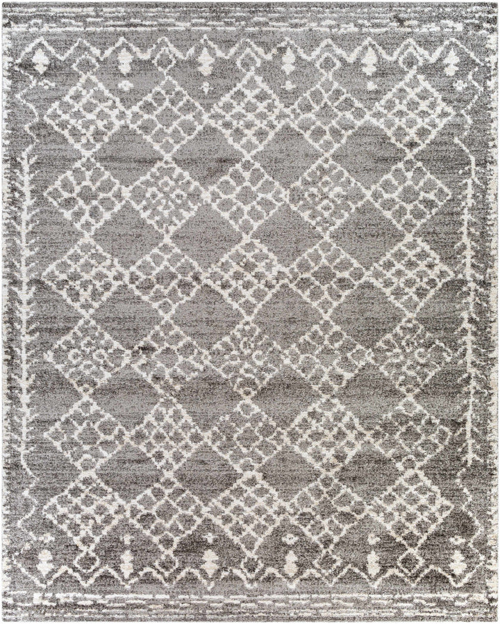 Fadden Modern Geometrical Design Gray And Ivory Area Rug