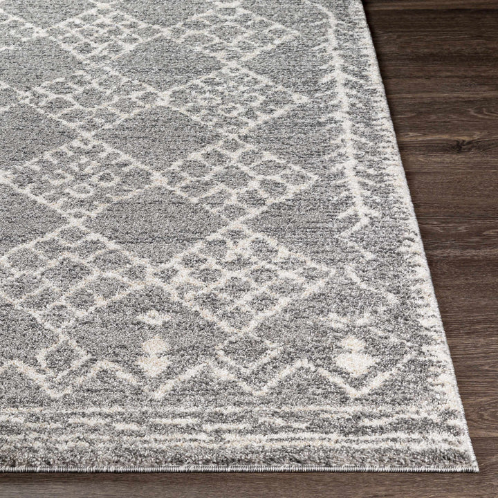 Fadden Modern Geometrical Design Gray And Ivory Area Rug