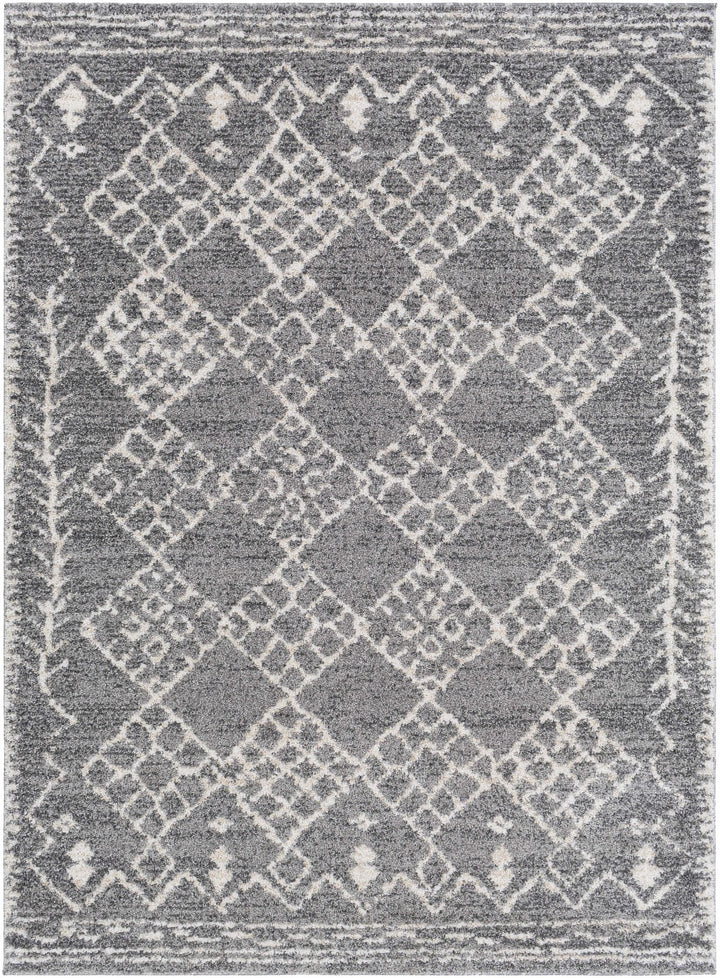 Fadden Modern Geometrical Design Gray And Ivory Area Rug - The Rug Decor