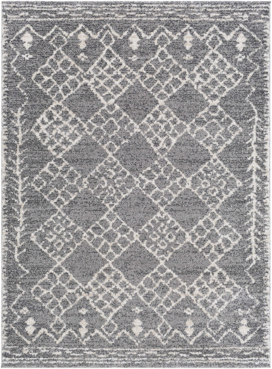 Fadden Modern Geometrical Design Gray And Ivory Area Rug - The Rug Decor